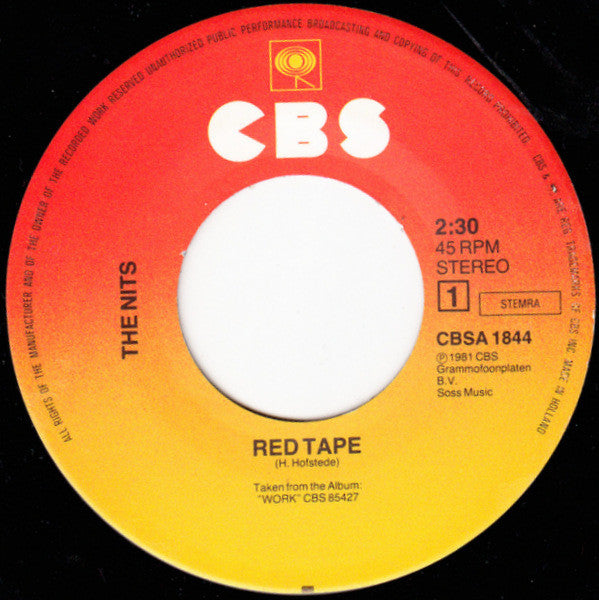The Nits : Red Tape (7", Single)