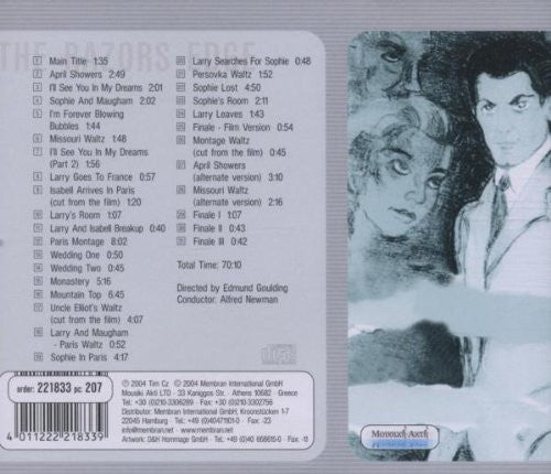 Alfred Newman : The Razors Edge (CD, Album)