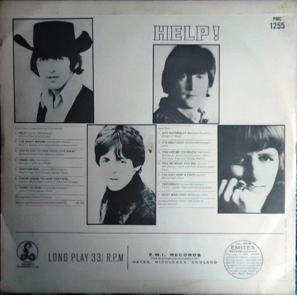 The Beatles : Help! (LP, Album, Mono)