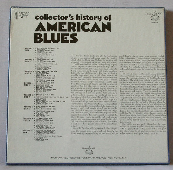 Various : Collector's History Of American Blues (4xLP, Comp + Box)