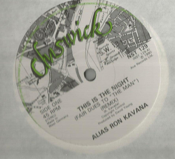 Alias Ron Kavana : This Is The Night (Fair Dues To The Man) (12")