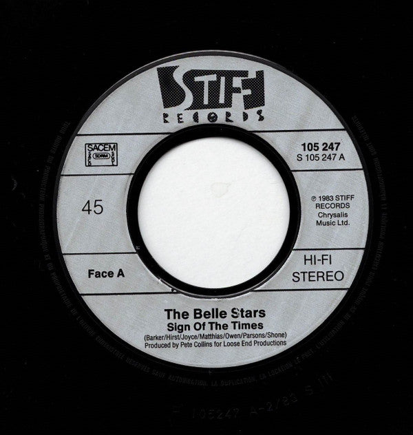The Belle Stars : Sign Of The Times (7", Single)