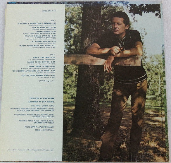 Jerry Lee Lewis : Sometimes A Memory Ain't Enough (LP, Album, PRC)
