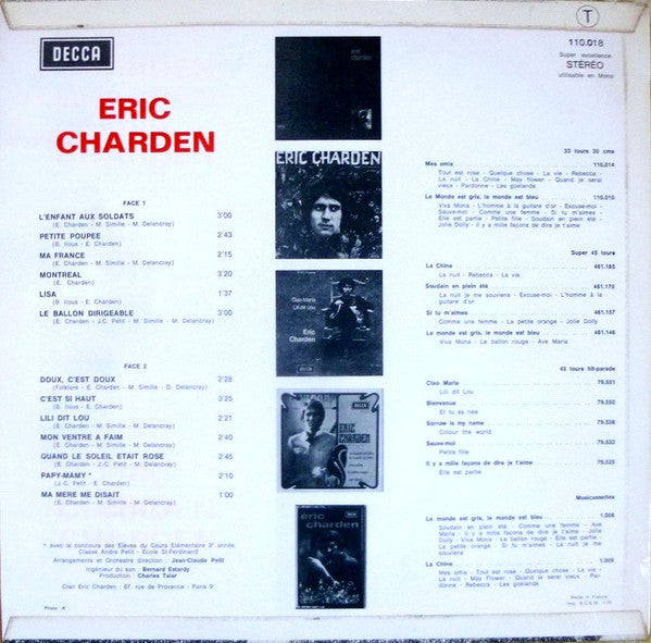 Eric Charden : Eric Charden (LP, Album)