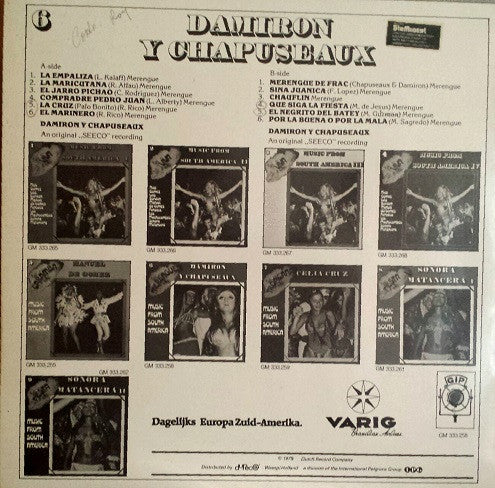 Damiron Y Chapuseaux : Merengues De Oror (LP, Album)