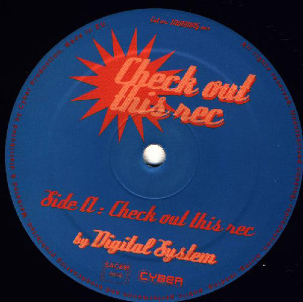 Digital System : Check Out This Rec (12", S/Sided)