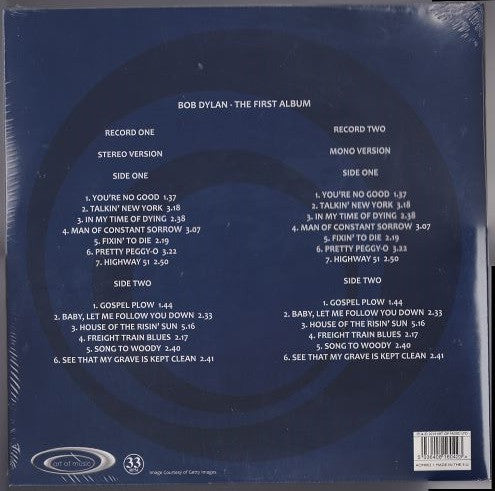 Bob Dylan : The First Album (LP, Album + LP, Album, Mono + Ltd, Blu)