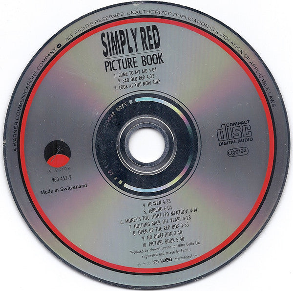 Simply Red : Picture Book (CD, Album, RE)