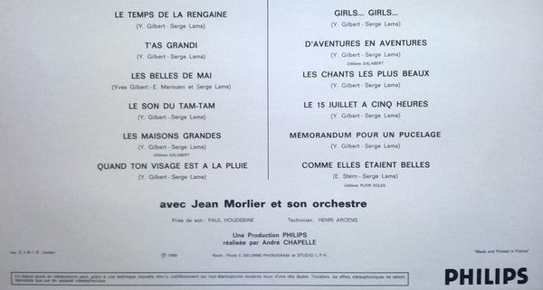 Serge Lama : D'Aventures En Aventures (LP, Album, RE)