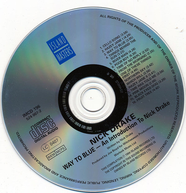 Nick Drake : Way To Blue - An Introduction To Nick Drake (CD, Comp, RE)