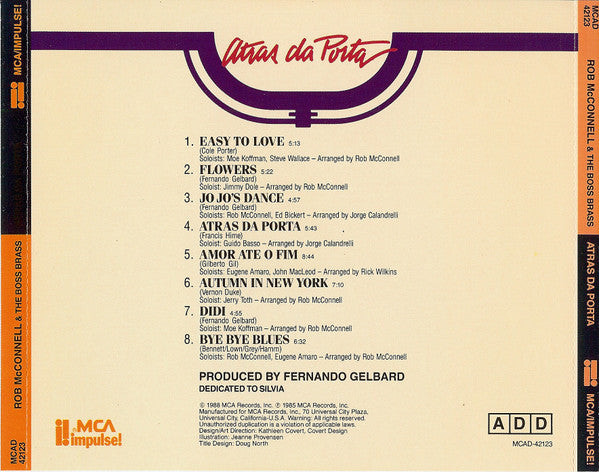 Rob McConnell & The Boss Brass : Atras Da Porta (CD)