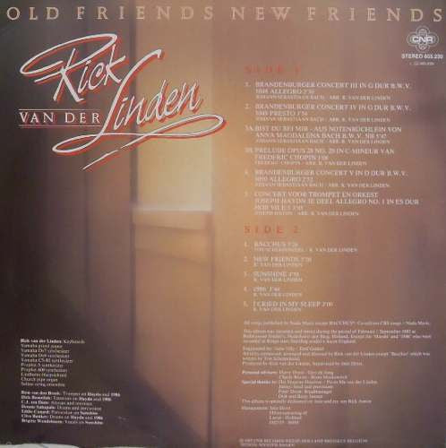 Rick Van Der Linden : Old Friends New Friends (LP)