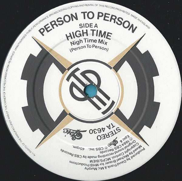 Person To Person : High Time (12")