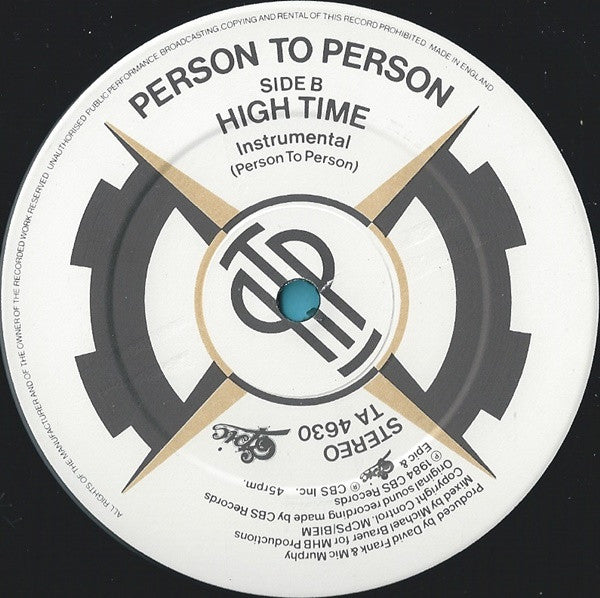 Person To Person : High Time (12")