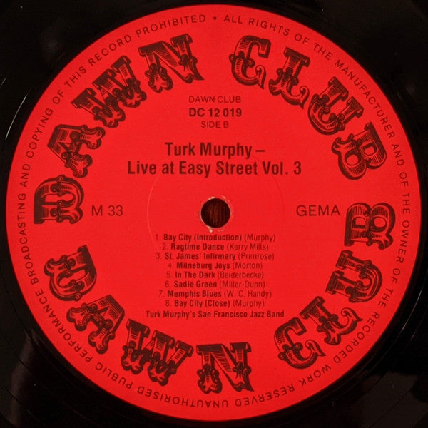 Turk Murphy's Jazz Band : Live At Easy Street Vol.3 (LP, Mono, RE)