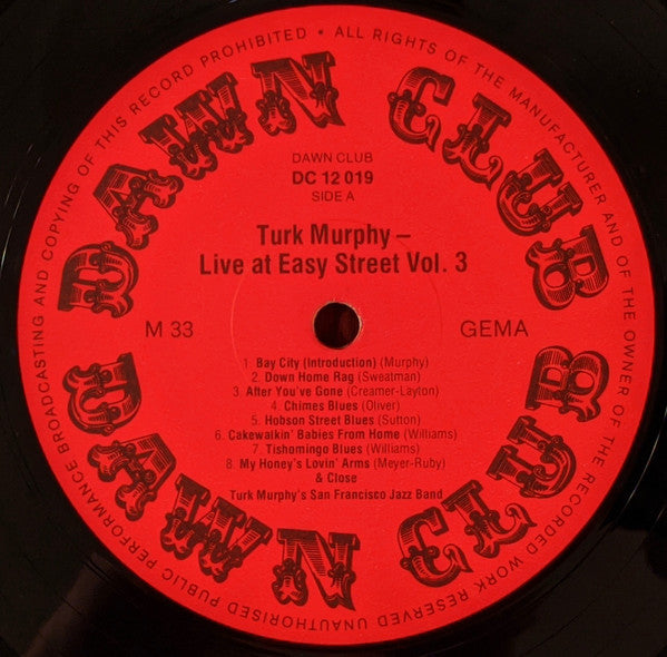 Turk Murphy's Jazz Band : Live At Easy Street Vol.3 (LP, Mono, RE)