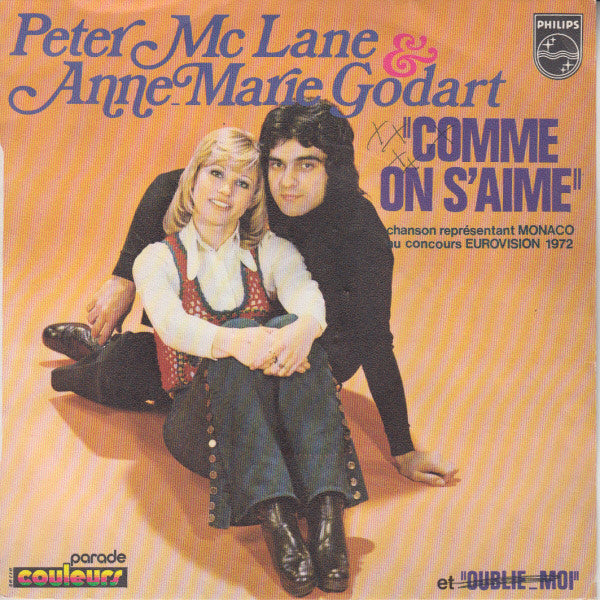 Peter MacLane & Anne-Marie Godart : Comme On S'aime (7", Mono)