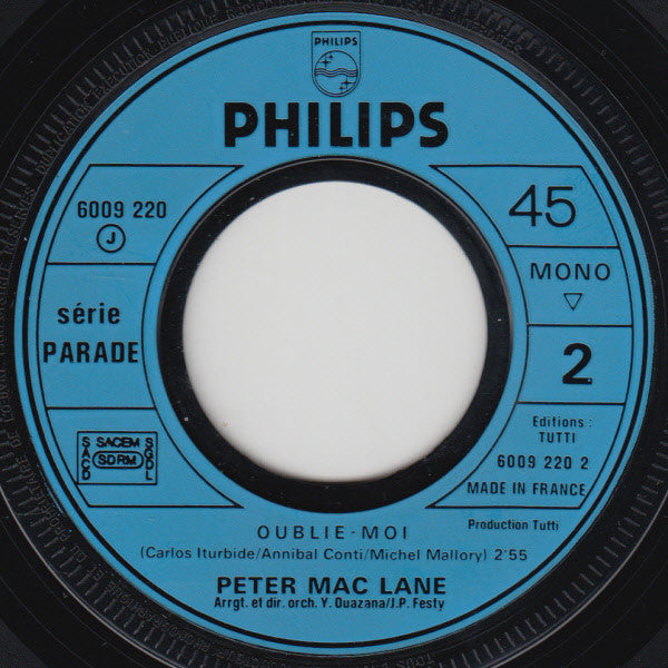 Peter MacLane & Anne-Marie Godart : Comme On S'aime (7", Mono)