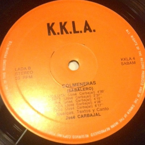 José Carbajal : Colmeneras (LP, Album)