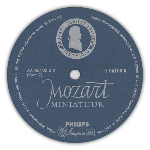 Wiener Symphoniker, Rudolf Moralt, Arthur Grumiaux, Clara Haskil, Bernhard Paumgartner, Teresa Stich-Randall, George London (2), Graziella Sciutti, Hans Henkemans : Mozart Miniatuur (10" + Box)