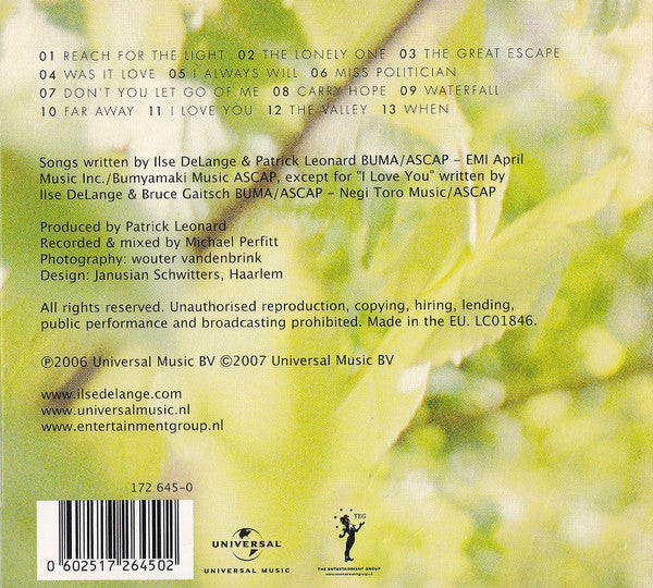 Ilse DeLange : The Great Escape (CD, Album, Sli)