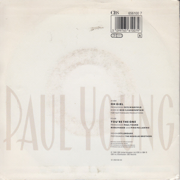 Paul Young : Oh Girl (7", Single)