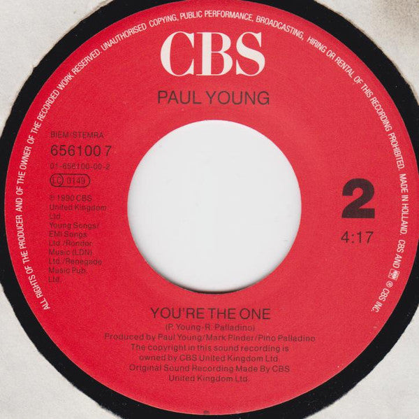 Paul Young : Oh Girl (7", Single)