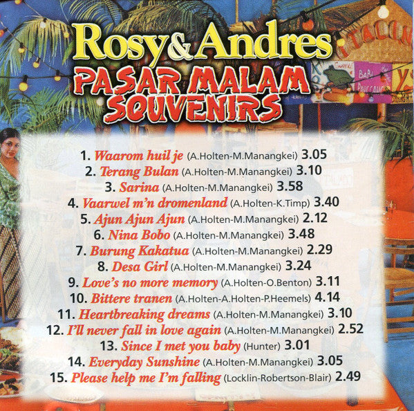Rosy & Andres : Pasar Malam Souvenirs (CD, Album)