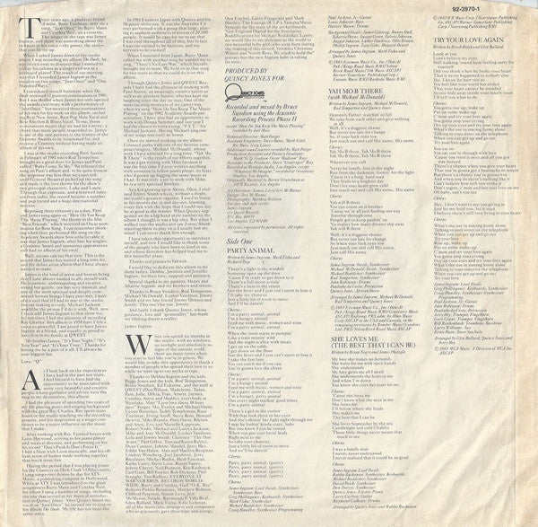 James Ingram : It's Your Night (LP, Album)