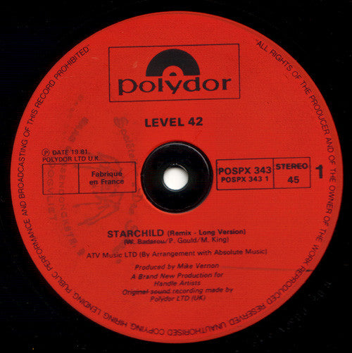 Level 42 : Starchild (12")