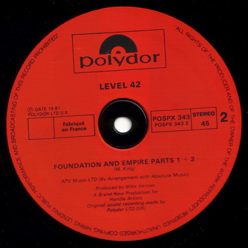 Level 42 : Starchild (12")