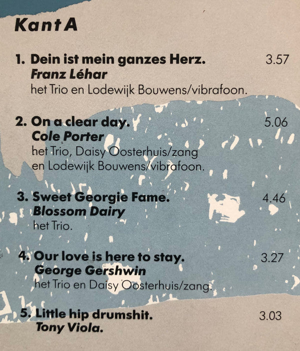 Tony Viola Trio : En Mede-Musici (LP, Album)