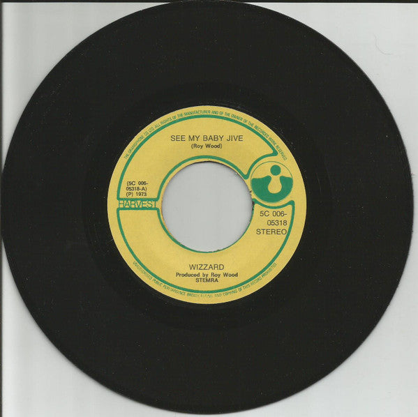 Wizzard (2) : See My Baby Jive (7", Single, Gre)