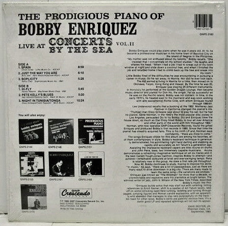 Bobby Enriquez : Live At Concerts By The Sea Vol.2 (LP, Album)