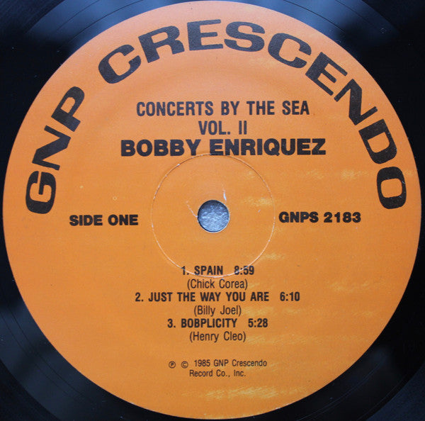 Bobby Enriquez : Live At Concerts By The Sea Vol.2 (LP, Album)