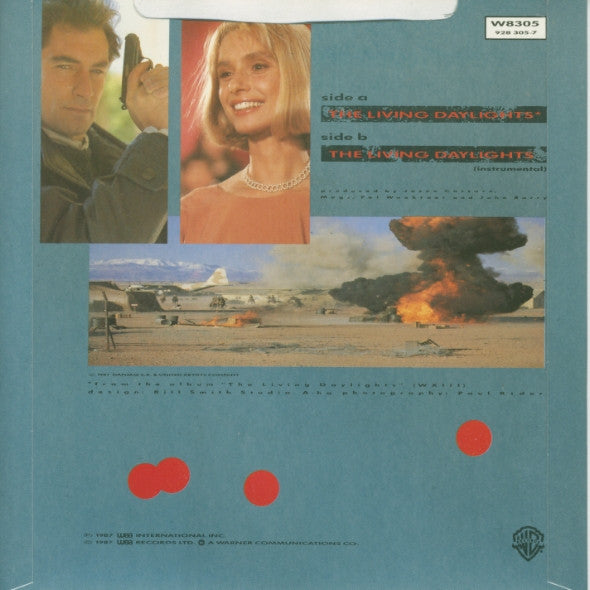 a-ha : The Living Daylights (7", Single, Red)