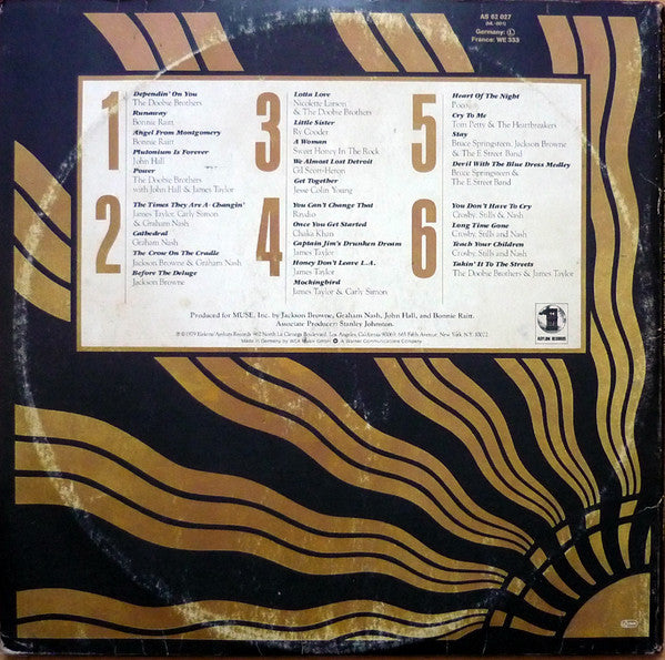 Various : No Nukes - From The Muse Concerts For A Non-Nuclear Future - Madison Square Garden - September 19-23, 1979 (3xLP, Album)