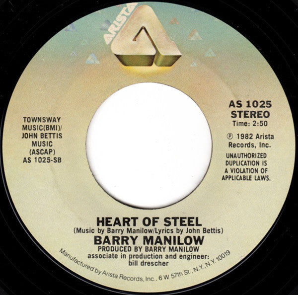 Barry Manilow : Memory (7", Styrene, Ter)