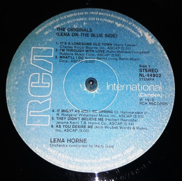 Lena Horne : Lena On The Blue Side (LP, Album, RE)