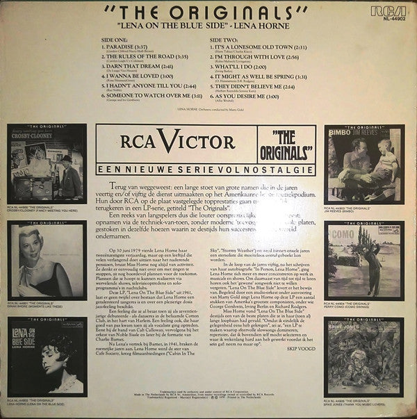 Lena Horne : Lena On The Blue Side (LP, Album, RE)