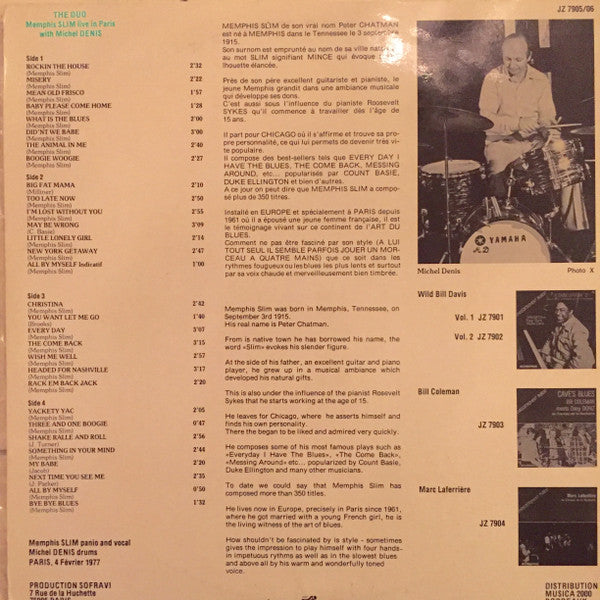 Memphis Slim, Michel Denis : Live In Paris (2xLP)