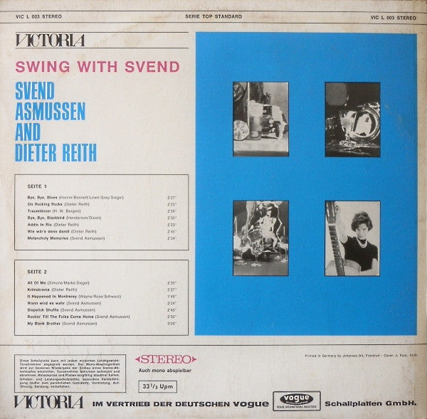 Svend Asmussen And Dieter Reith : Swing With Svend (LP)