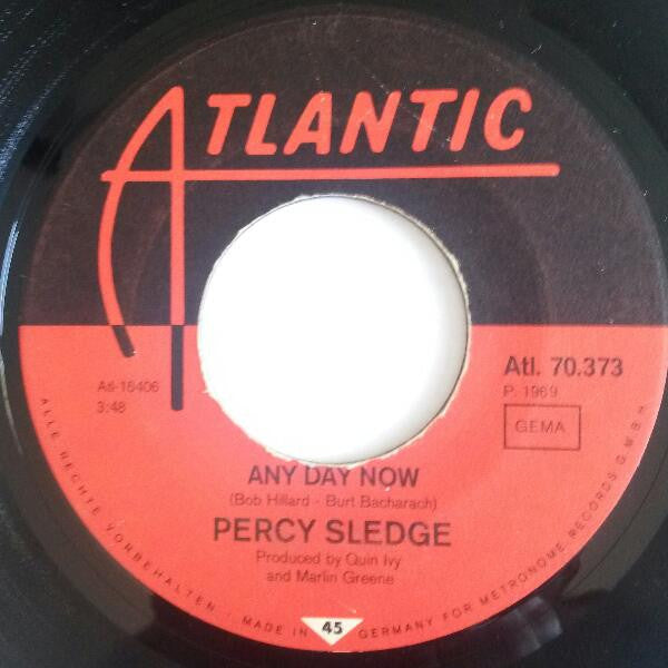Percy Sledge : Any Day Now / The Angels Listened In (7")