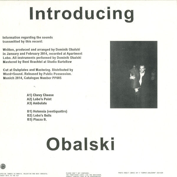 Obalski : Introducing Obalski (12")
