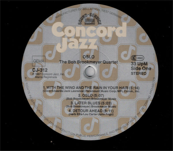 The Bob Brookmeyer Quartet : Oslo (LP, Album, RE)