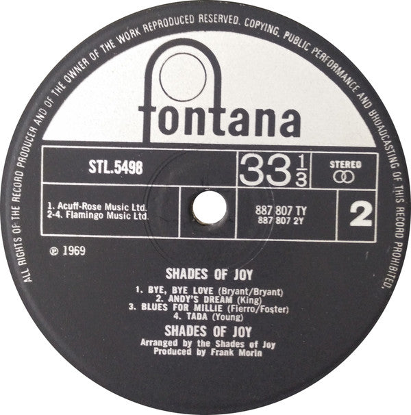 Shades Of Joy : Shades Of Joy (LP, Album)