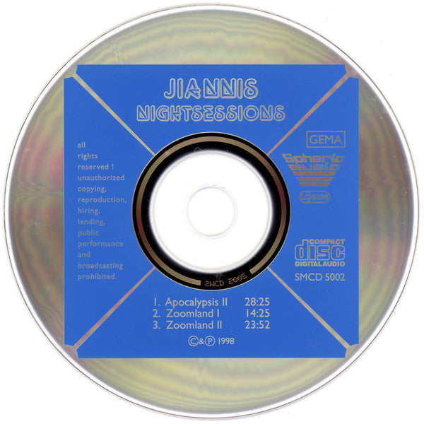 Jiannis : Nightsessions (CD, Album)
