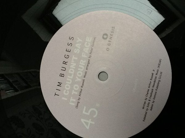 Tim Burgess : Oh Men (12", RSD, Single, Ltd)