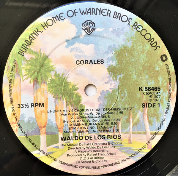 Waldo De Los Rios : Corales (LP, Album)