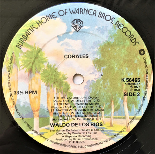 Waldo De Los Rios : Corales (LP, Album)